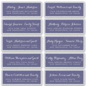 Chic Calligraphy Wedding Guest Adresetiketten Sticker (Voorkant)