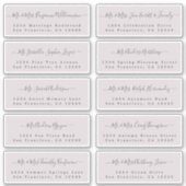 Chic Calligraphy Wedding Guest Adresetiketten Sticker (Voorkant)