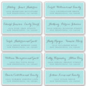 Chic Calligraphy Wedding Guest Adresetiketten Sticker (Voorkant)