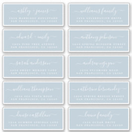 Chic Calligraphy Wedding Guest Adresetiketten Sticker
