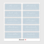 Chic Calligraphy Wedding Guest Adresetiketten Sticker (Vel)
