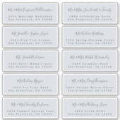 Chic Calligraphy Wedding Guest Adresetiketten Sticker (Voorkant)