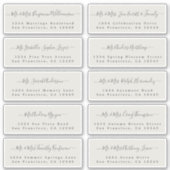 Chic Calligraphy Wedding Guest Adresetiketten Sticker (Voorkant)