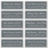 Chic Calligraphy Wedding Guest Adresetiketten Sticker (Voorkant)