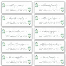 Chic Calligraphy Wedding Guest Adresetiketten