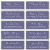 Chic Calligraphy Wedding Guest Adresetiketten Sticker (Voorkant)