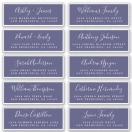 Chic Calligraphy Wedding Guest Adresetiketten Sticker