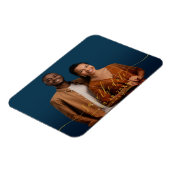 Chic Calligraphy Wedding Save the Date Photo Magneet (Linkerzijde)