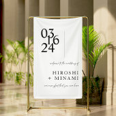 Chic Calligraphy Wedding Welcome Spandoek