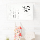 Chic Calligraphy Wedding Welcome Spandoek (Insitu)