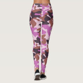 Chic Camouflage Khaki Pattern-Leggings Leggings (Achterkant)