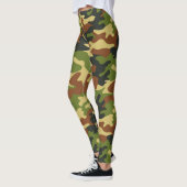Chic Camouflage Khaki Pattern-Leggings Leggings (Links)