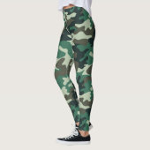 Chic Camouflage Khaki Pattern-Leggings Leggings (Links)