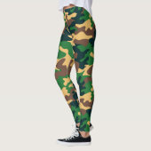 Chic Camouflage Khaki Pattern-Leggings Leggings (Links)