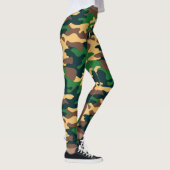 Chic Camouflage Khaki Pattern-Leggings Leggings (Rechts)