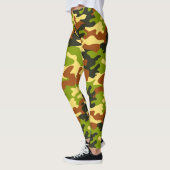 Chic Camouflage Khaki Pattern-Leggings Leggings (Links)