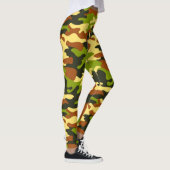 Chic Camouflage Khaki Pattern-Leggings Leggings (Rechts)