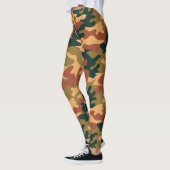 Chic Camouflage Khaki Pattern-Leggings Leggings (Links)