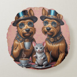 Chic Canine Companions Katoen Graad A Rond Kussen