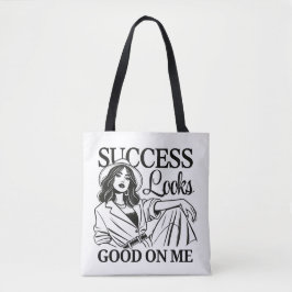 Chic Canvas tas - 'Succes ziet er goed uit voor mi
