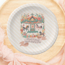 Chic Carousel Horse Carnival Birthday