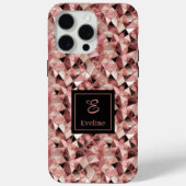 Chic Case-Mate iPhone 15 Hoesje Trendy Rose Goud (Achterkant)