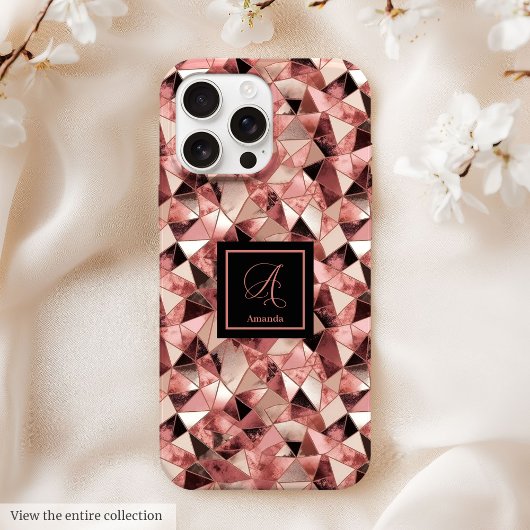 Chic Case-Mate iPhone 15 Hoesje Trendy Rose Goud