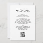 Chic Casual script en foto | Alles in één bruiloft Kaart (Achterkant)