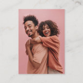 Chic Casual script | RSVP met QR-code en foto Informatiekaartje (Achterkant)