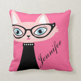 Chic Cat 2-snit Sierkussen - Roze