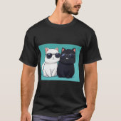 Chic Cat Duo T-shirt (Voorkant)