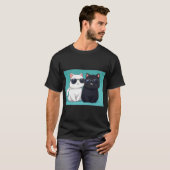 Chic Cat Duo T-shirt (Voorkant volledig)