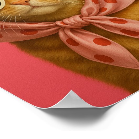 Chic Cat Funny Aesthetic Wall Art Print  (Hoek)