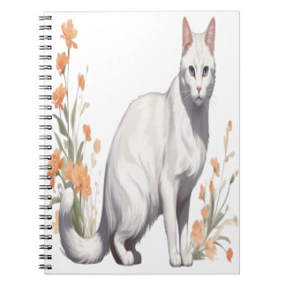 Chic Cat Notitieboek - Minimal Feline Hoesje Journ