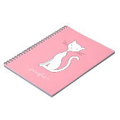 Chic Cat Personeelsroze Notitieboek (Linkerzijde)