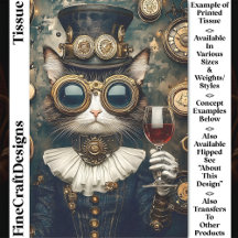 Chic Cat Queen Toasting, Rode Wijn CT9 Decoupage