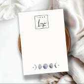 Chic Celestial Moon Blank Sieraden Display Logo Visitekaartje