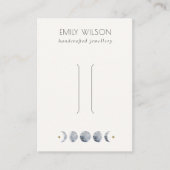 Chic Celestial Moon Waterverf Hairpin Display Visitekaartje (Voorkant)