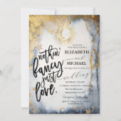 Chic Celestial Sun, Moon, Stars Wedding Kaart (Voorkant)