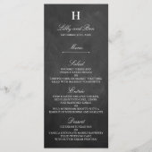 Chic Chalkboard Wedding Menu Sjabloon (Voorkant)