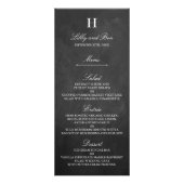 Chic Chalkboard Wedding Menu Sjabloon (Voorkant)