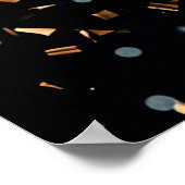 Chic Champagne and Clocks New Year's Eve Party Poster (Hoek)