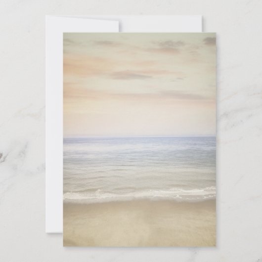 Chic Champagne Beach Zomer Vrijgezellenfeest Kaart (Achterkant)