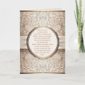 Chic Champagne Folded Wedding Uitnodiging (Voorkant)