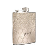 Chic Champagne Glitter Kijk Flask Heupfles (Rechts)