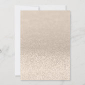 Chic Champagne Glitter Sweet 16 Kaart (Achterkant)