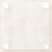 Chic Champagne Gold Sparkle Glitz Glazen Onderzetter (Achterkant)