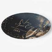 Chic Champagne Time New Year's Eve Papieren Bordje (Gekanteld)