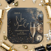 Chic Champagne Time New Year's Eve Papieren Bordje