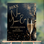 Chic Champagne Time New Year's Eve Party Acryl Bord (Neutraal)